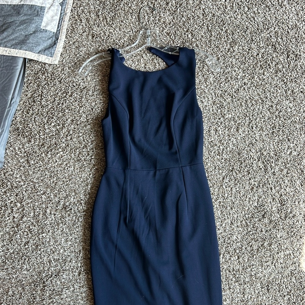Blue Floor Length Formal Dress